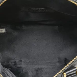 シャネル ココマーク ボストンバッグ ショルダーバッグ 2WAY ブラック キャビアスキン レディース CHANEL 【中古】