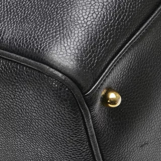 シャネル ココマーク ボストンバッグ ショルダーバッグ 2WAY ブラック キャビアスキン レディース CHANEL 【中古】