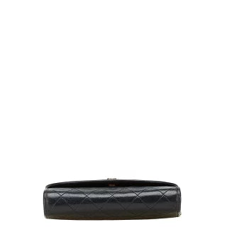 シャネル マトラッセ ココマーク 斜め掛け チェーン ショルダーバッグ ブラック ラムスキン レディース CHANEL 【中古】
