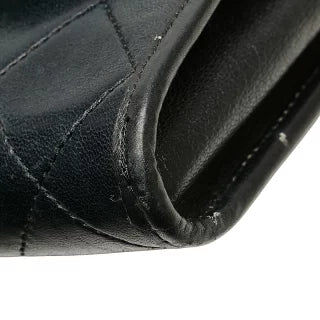 シャネル マトラッセ ココマーク 斜め掛け チェーン ショルダーバッグ ブラック ラムスキン レディース CHANEL 【中古】