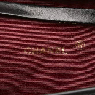 シャネル マトラッセ ココマーク 斜め掛け チェーン ショルダーバッグ ブラック ラムスキン レディース CHANEL 【中古】
