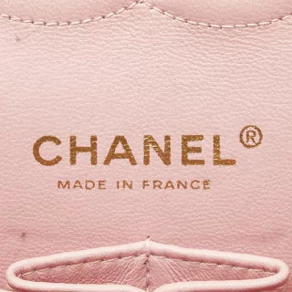 シャネル マトラッセ25 ダブルフラップ ココマーク チェーン ショルダーバッグ ピンク キャビアスキン レディース CHANEL 【中古】