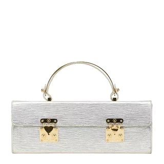 ルイ ヴィトン エピ ギャラクシア ハンドバッグ M92183 シルバー レザー レディース LOUIS VUITTON 【中古】