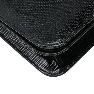シャネル ココマーク チェーン ショルダーバッグ ブラック リザード レディース CHANEL 【中古】