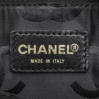 シャネル ワイルドステッチ ココマーク トートバッグ ブラック ラムスキン レディース CHANEL 【中古】
