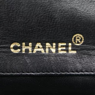 シャネル ココマーク マトラッセ チェーン ショルダーバッグ ブラック ホワイト ラムスキン レディース CHANEL 【中古】