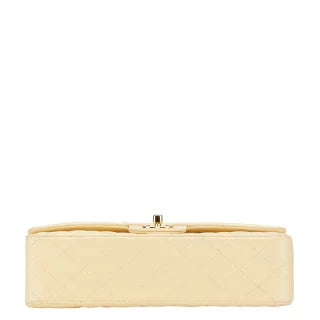シャネル ココマーク マトラッセ25 ダブルフラップ チェーン ショルダーバッグ ベージュ ラムスキン レディース CHANEL 【中古】