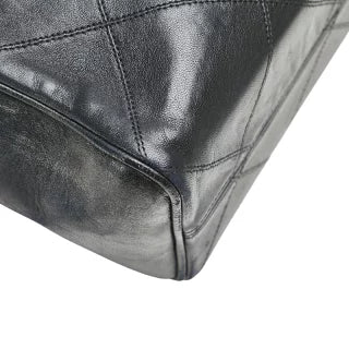 シャネル デカココマーク ビコローレ チェーン ショルダーバッグ ブラック ラムスキン レディース CHANEL 【中古】