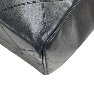 シャネル デカココマーク ビコローレ チェーン ショルダーバッグ ブラック ラムスキン レディース CHANEL 【中古】