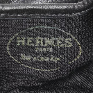 エルメス グローブ #8 ブラック レザー メンズ HERMES 【中古】