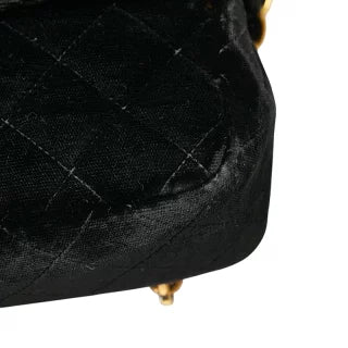シャネル マトラッセ25 ココマーク チェーン リュック バックパック ブラック ベロア レザー レディース CHANEL 【中古】