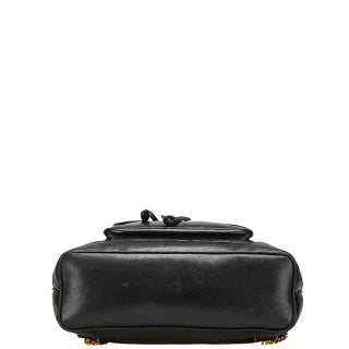 シャネル マトラッセ ココマーク ゴールド金具 チェーン リュック バックパック ブラック ラムスキン レディース CHANEL 【中古】