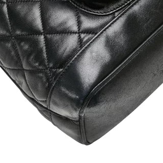 シャネル マトラッセ ココマーク ゴールド金具 チェーン リュック バックパック ブラック ラムスキン レディース CHANEL 【中古】