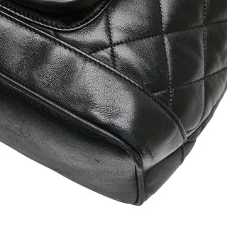 シャネル マトラッセ ココマーク ゴールド金具 チェーン リュック バックパック ブラック ラムスキン レディース CHANEL 【中古】