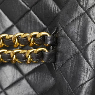 シャネル マトラッセ ココマーク ゴールド金具 チェーン リュック バックパック ブラック ラムスキン レディース CHANEL 【中古】