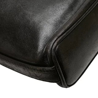 シャネル ココマーク チェーン ショルダーバッグ ブラック ラムスキン レディース CHANEL 【中古】
