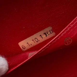 シャネル マトラッセ ココマーク ポーチ レッド ラムスキン レディース CHANEL 【中古】