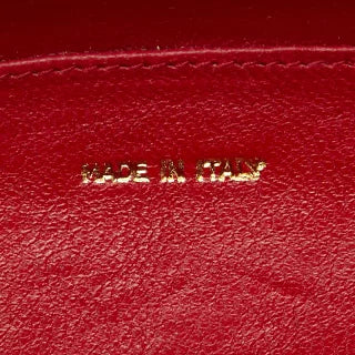 シャネル マトラッセ ココマーク ポーチ レッド ラムスキン レディース CHANEL 【中古】