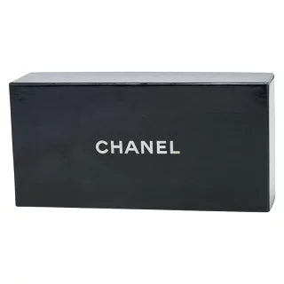 シャネル ココマーク リボン バレッタ ブラック サテン レディース CHANEL 【中古】