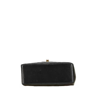 シャネル マトラッセ ココマーク ハンドバッグ トップハンドル ブラック ラムスキン レディース CHANEL 【中古】