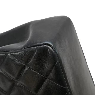 シャネル マトラッセ ココマーク ハンドバッグ トップハンドル ブラック ラムスキン レディース CHANEL 【中古】