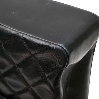 シャネル マトラッセ ココマーク ハンドバッグ トップハンドル ブラック ラムスキン レディース CHANEL 【中古】