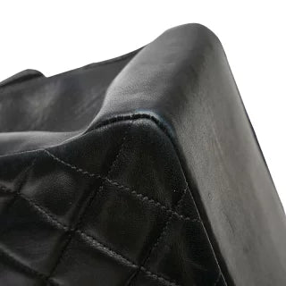 シャネル マトラッセ ココマーク ハンドバッグ トップハンドル ブラック ラムスキン レディース CHANEL 【中古】