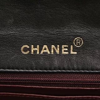 シャネル マトラッセ ココマーク ハンドバッグ トップハンドル ブラック ラムスキン レディース CHANEL 【中古】