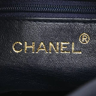 シャネル マトラッセ ココマーク フリンジ チェーン ショルダーバッグ ネイビー ラムスキン レディース CHANEL 【中古】