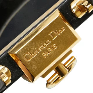 ディオール ハンドバッグ ショルダーバッグ 2WAY ブラック ゴールド パテントレザー レディース Dior 【中古】