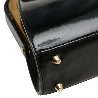 ディオール ハンドバッグ ショルダーバッグ 2WAY ブラック ゴールド パテントレザー レディース Dior 【中古】