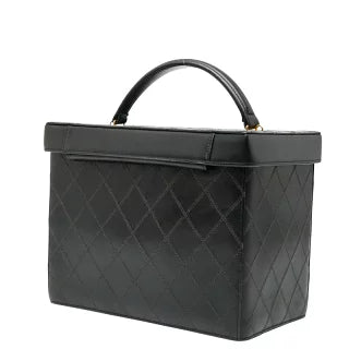 シャネル ビコローレ バニティバッグ ショルダーバッグ 2WAY ブラック ラムスキン レディース CHANEL 【中古】