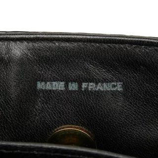 シャネル ココマーク クロコ型押し チェーン ショルダーバッグ ブラック パテントレザー レディース CHANEL 【中古】