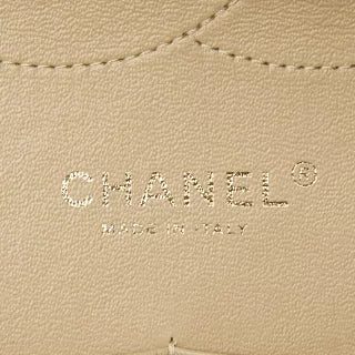 シャネル ココマーク マトラッセ30 ダブルフラップ チェーン ショルダーバッグ ベージュ キャビアスキン レディース CHANEL 【中古】