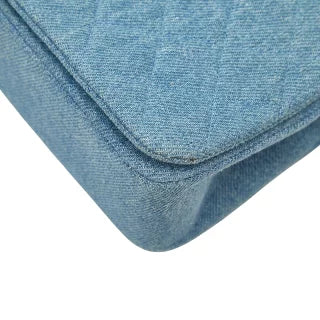 シャネル ココマーク マトラッセ チェーンショルダーバッグ ブルー デニム レディース CHANEL 【中古】