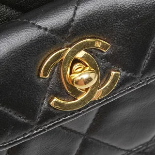 シャネル ココマーク マトラッセ ミニリュック バックパック A10177 ブラック ラムスキン レディース CHANEL 【中古】