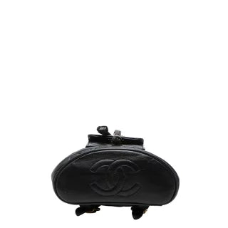 シャネル ココマーク マトラッセ ミニリュック バックパック A10177 ブラック ラムスキン レディース CHANEL 【中古】