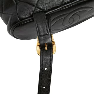 シャネル ココマーク マトラッセ ミニリュック バックパック A10177 ブラック ラムスキン レディース CHANEL 【中古】