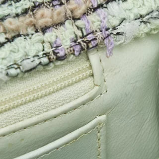シャネル ココマーク マトラッセ クラシック ハンドバッグ トップハンドル マルチカラー ツイード レディース CHANEL 【中古】