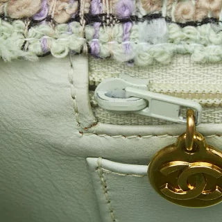 シャネル ココマーク マトラッセ クラシック ハンドバッグ トップハンドル マルチカラー ツイード レディース CHANEL 【中古】