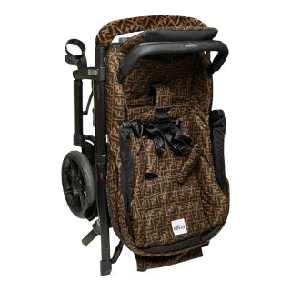 フェンディ × Inglesina イングリッシーナ FFロゴ ファブリック ベビーカー ブラウン ブラック レディース FENDI 【中古】