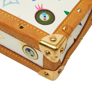 ルイ ヴィトン アイラブ モノグラム 村上隆 ショルダーバッグ M92055 ブロン ホワイト PVC レザー レディース LOUIS VUITTON 【中古】