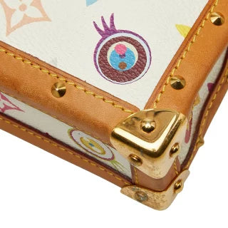 ルイ ヴィトン アイラブ モノグラム 村上隆 ショルダーバッグ M92055 ブロン ホワイト PVC レザー レディース LOUIS VUITTON 【中古】