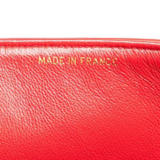 シャネル マドモアゼル ココマーク チェーン ショルダーバッグ ハンドバッグ レッド ラムスキン レディース CHANEL 【中古】