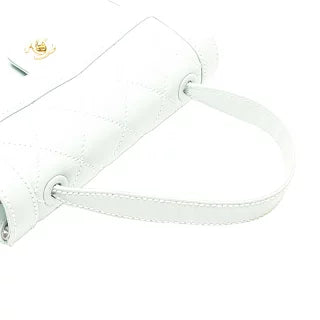 シャネル ココマーク ワイルドステッチ ハンドバッグ ライトブルー ラムスキン レディース CHANEL 【中古】