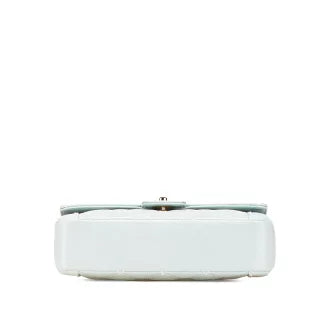 シャネル ココマーク ワイルドステッチ ハンドバッグ ライトブルー ラムスキン レディース CHANEL 【中古】