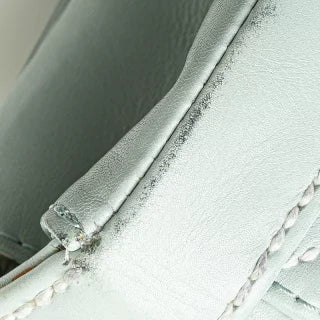 シャネル ココマーク ワイルドステッチ ハンドバッグ ライトブルー ラムスキン レディース CHANEL 【中古】