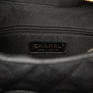 シャネル マトラッセ ココマーク チェーン ショルダーバッグ ハンドバッグ ブラック キャビアスキン レディース CHANEL 【中古】