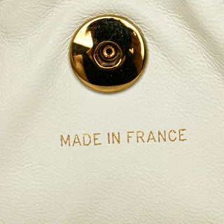 シャネル マトラッセ ココマーク チェーン リュック バックパック ホワイト ラムスキン レディース CHANEL 【中古】