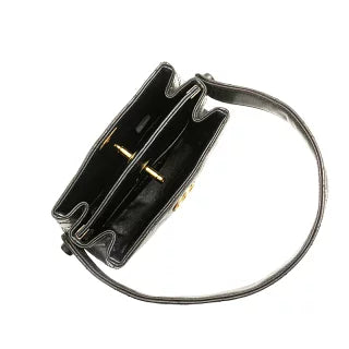シャネル マトラッセ ココマーク ミニハンドバッグ ブラック ラムスキン レディース CHANEL 【中古】